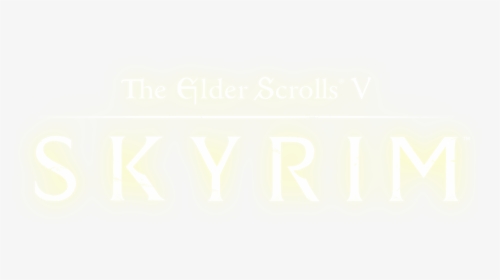 Transparent Elder Scrolls Logo Png - Elder Scrolls Skyrim Logo Png, Png Download, Transparent PNG