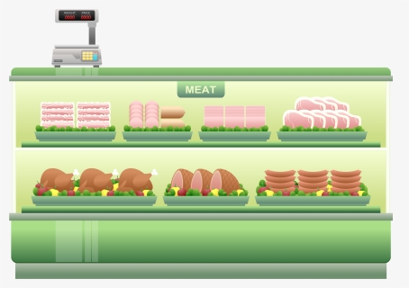 This Free Icons Png Design Of Supermarket Meat Counter - Deli Counter Deli Clip Art, Transparent Png, Transparent PNG