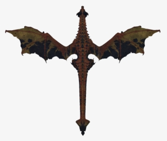 Skyrim Dragon Top View, HD Png Download, Transparent PNG