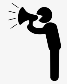 Transparent Megaphone Clipart Png - Person With Megaphone Icon, Png Download, Transparent PNG