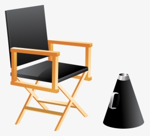 Directors Chair And Megaphone Png Clip Art, Transparent Png, Transparent PNG