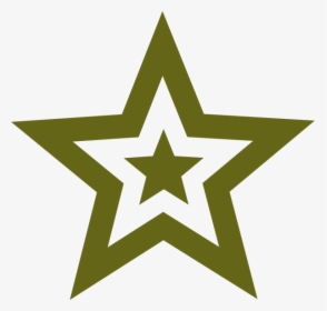 Star Military Green Army Png Logo Vector - Geometry Dilation Logos, Transparent Png, Transparent PNG