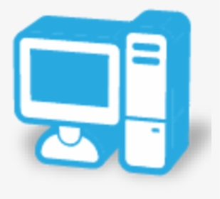 My Computer Icon - Blue Computer Icon Png, Transparent Png, Transparent PNG
