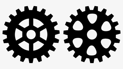 Photography Illustration Two Gears Transprent Png Free - Gear Vector, Transparent Png, Transparent PNG