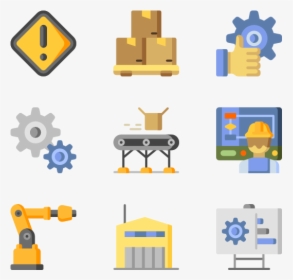 Manufacturing Icon Vector - Manufacturing Line Free Png, Transparent Png, Transparent PNG