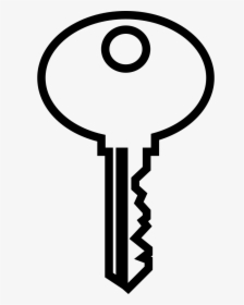 Oval Key Outline - Outline Picture Of Key, HD Png Download, Transparent PNG