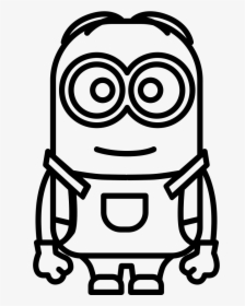 Png Icon Free Download - Minion Clipart Black And White, Transparent Png, Transparent PNG