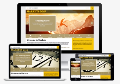 Bank Of New York Mellon Responsive Site - Online Advertising, HD Png Download, Transparent PNG