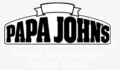 Papa John S Pizza Logo Black And White - Papa Johns, HD Png Download, Transparent PNG