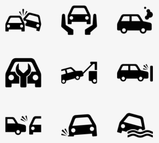 Car Accidents - Vector Vehicle Icon Png, Transparent Png, Transparent PNG