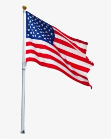 Transparent Bandeira Estados Unidos Png - American Flag On Pole Png, Png Download, Transparent PNG