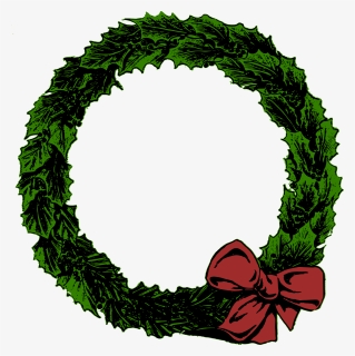Christmas Garland Border Png - Christmas Wreath Transparent .png, Png Download, Transparent PNG
