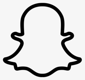 Snapchat Logo Png - White Snapchat Logo Transparent, Png Download, Transparent PNG