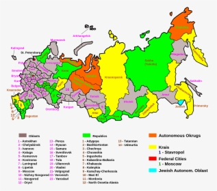 Russian Regions-en Svg - Russian Regions, HD Png Download, Transparent PNG