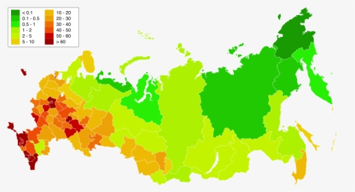 Russian Election Map 2018, HD Png Download, Transparent PNG