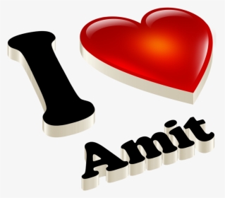 Amit Heart Name Transparent Png - Rishi Name, Png Download, Transparent PNG