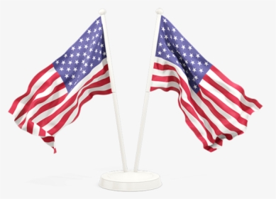 Two Waving Flags - Pakistan And Usa Flag, HD Png Download, Transparent PNG