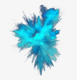 Smoke Blue Transparent Png Art Image Clipart Image - Blue Powder Explosion Png, Png Download, Transparent PNG