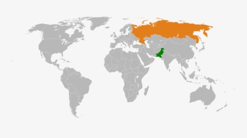India And Russia Map, HD Png Download, Transparent PNG