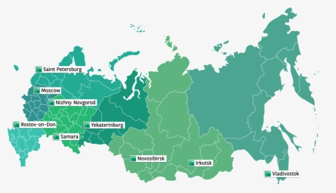 Map Of Russia Hd, HD Png Download, Transparent PNG