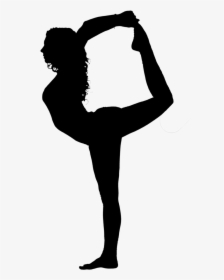 Aerial Yoga Asana Exercise Silhouette - Yoga Dancer Pose Silhouette, HD Png Download, Transparent PNG