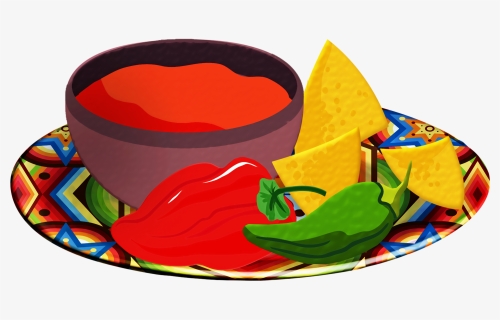 Salsa, Chips, Tomatoes, Red Chili, Tortilla Chips - Chips And Salsa Clip Art, HD Png Download, Transparent PNG