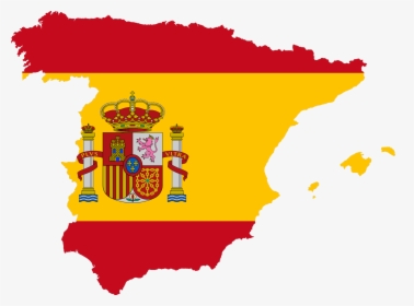 Spain Flag Map Plus Ultra - Spain Flag And Map, HD Png Download, Transparent PNG