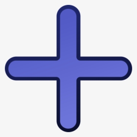 Electric Blue,purple,symbol - Plus Sign Clipart, HD Png Download, Transparent PNG