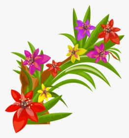 Exotic Flowers, Art Flowers, Flower Art, Flowers Decoration, - Tropical Flower Flowers Clipart Png, Transparent Png, Transparent PNG
