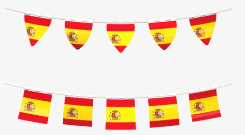 Rows Of Flags - Spanish Flag Banner Png, Transparent Png, Transparent PNG