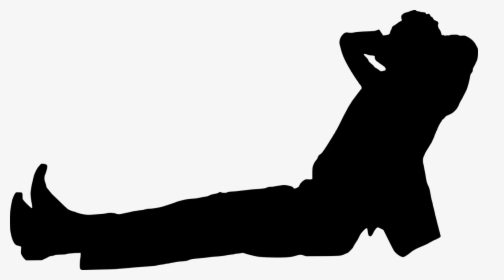 Silhouette, Relaxing, Dreaming, Thinking, Laying - Silhouette Lying Down Png, Transparent Png, Transparent PNG