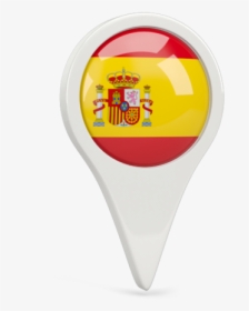 Round Pin Icon - Spain Flag Pin Icon, HD Png Download, Transparent PNG