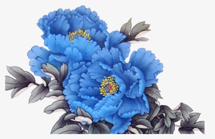 Clip Art Peony Icon Transprent Png - Blue Peonies Png, Transparent Png, Transparent PNG