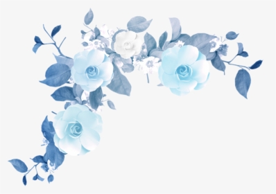#floral #flower #blue #babyblue #flowers #png #tumblr - Blue Flowers Png, Transparent Png, Transparent PNG