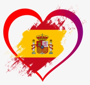 Spain Flag Heart, HD Png Download, Transparent PNG