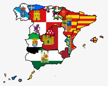 Map Flag Spanish, HD Png Download, Transparent PNG