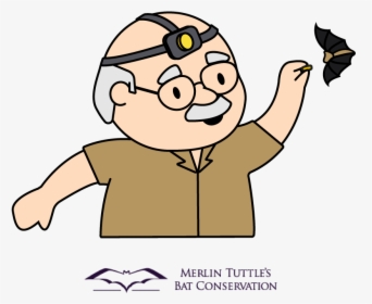 Merlin Tuttle Illustration - Cartoon, HD Png Download, Transparent PNG