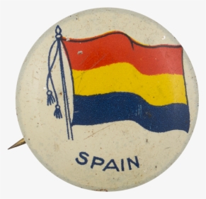 Spain Flag Art Button Museum - Badge, HD Png Download, Transparent PNG
