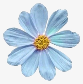 Blue Tumblr Flower Png, Transparent Png, Transparent PNG