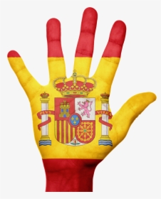 Spain, Flag, Hand, Country, National, Pride, Patriotism - Spanish Flag On Hand, HD Png Download, Transparent PNG