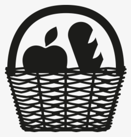 Transparent Apple Basket Png - Cesta De Mercado Vector, Png Download, Transparent PNG