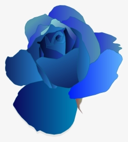 Blue,blue Rose,plant - Blue Flower Png Gif, Transparent Png, Transparent PNG