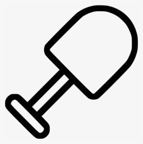 Shovel - Bat And Ball Clipart Black And White, HD Png Download, Transparent PNG