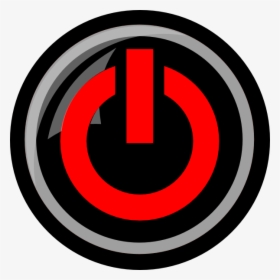 Red Power Button Svg Clip Arts - Red Power Button Png, Transparent Png, Transparent PNG