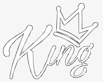 #king #king #crown #couronne #whitecrown #text #textking - Fringe Hair Studio, HD Png Download, Transparent PNG