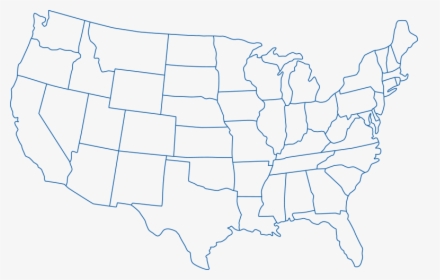 Outline Of The United States Blank Map World Map - 50 States And Capital Map Quiz, HD Png Download, Transparent PNG