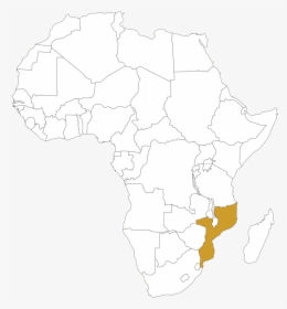 Zimbabwe Outlined In Africa, HD Png Download, Transparent PNG