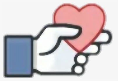 Facebook Like With Flowers - Facebook Like With Heart, HD Png Download, Transparent PNG