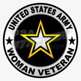 Army Woman Veteran Sticker, HD Png Download, Transparent PNG