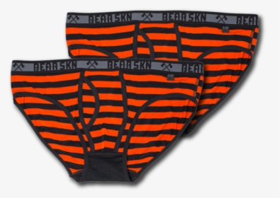 2 Pack - Bamboo Briefs - Tangerine Stripe - Undergarment, HD Png Download, Transparent PNG
